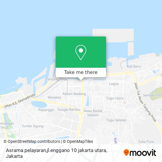 Asrama pelayaran,jl.enggano 10 jakarta utara map