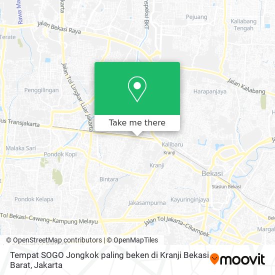 Tempat SOGO Jongkok paling beken di Kranji Bekasi Barat map