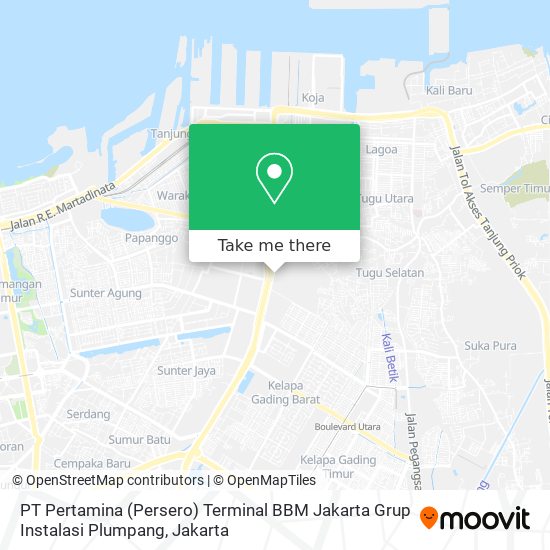 PT Pertamina (Persero) Terminal BBM Jakarta Grup Instalasi Plumpang map