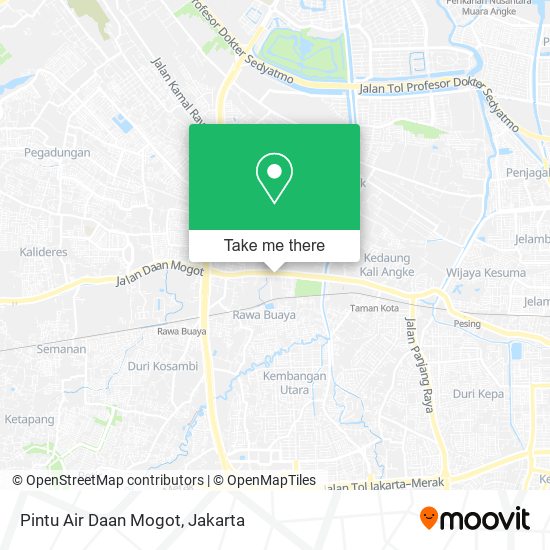 Pintu Air Daan Mogot map