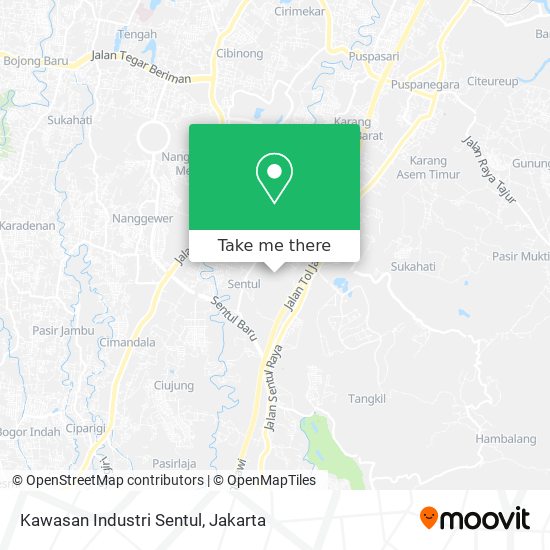 Kawasan Industri Sentul map
