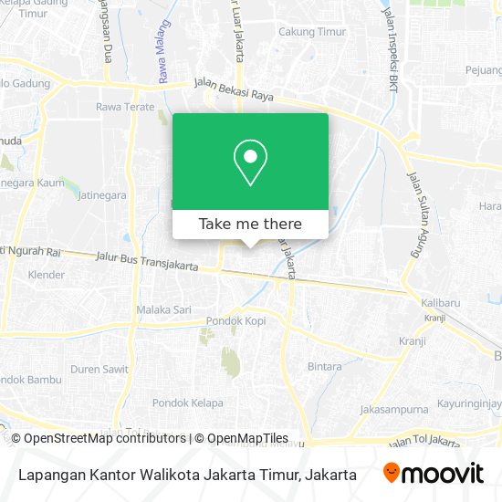 Lapangan Kantor Walikota Jakarta Timur map