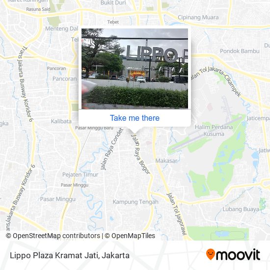 Lippo Plaza Kramat Jati map