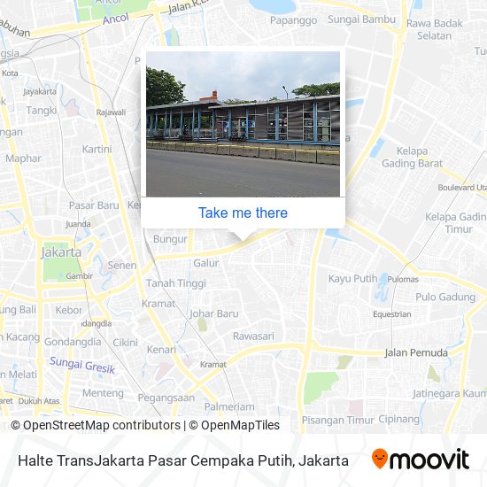 Halte TransJakarta Pasar Cempaka Putih map