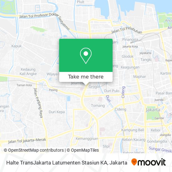 Halte TransJakarta Latumenten Stasiun KA map