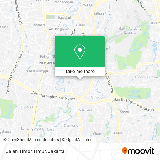 Jalan Timor Timur map