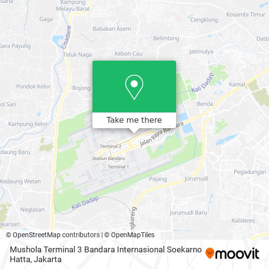 Mushola Terminal 3 Bandara Internasional Soekarno Hatta map