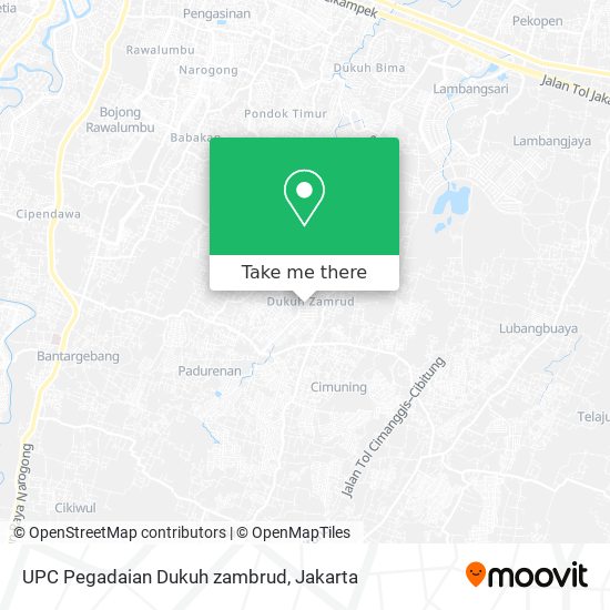 UPC Pegadaian Dukuh zambrud map