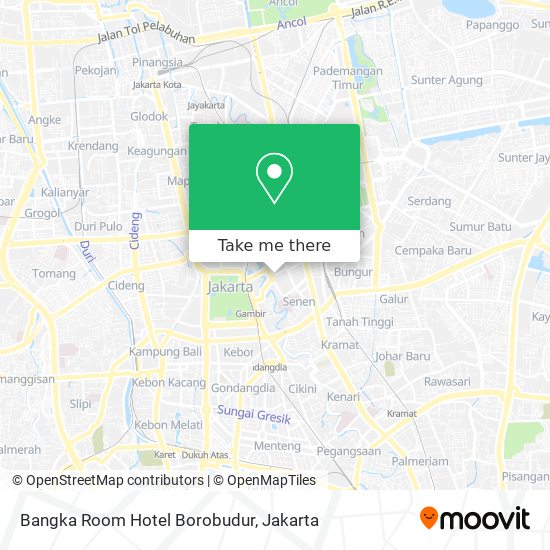 Bangka Room Hotel Borobudur map
