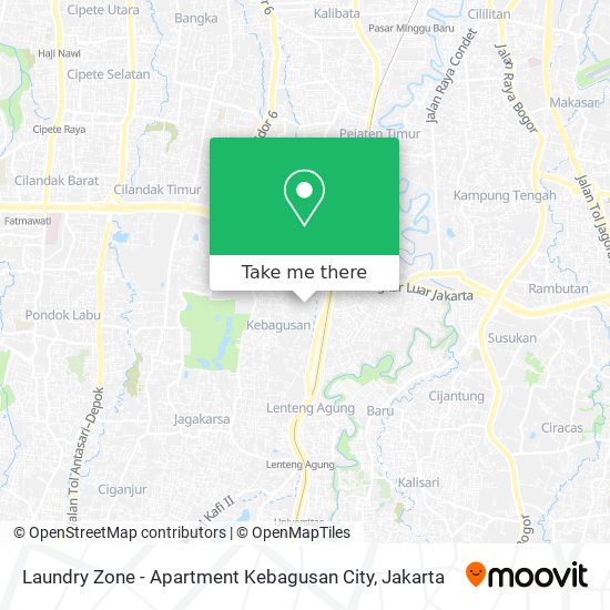 Laundry Zone - Apartment Kebagusan City map