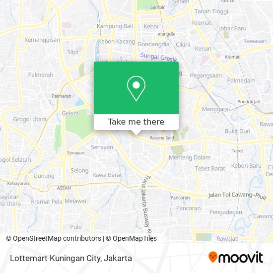 Lottemart Kuningan City map