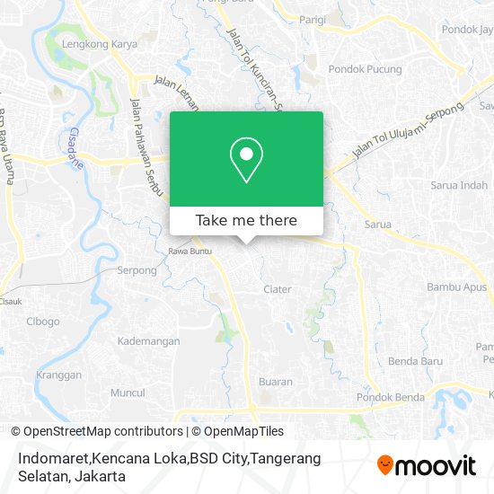 Indomaret,Kencana Loka,BSD City,Tangerang Selatan map