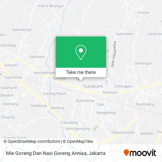 Mie Goreng Dan Nasi Goreng Annisa map