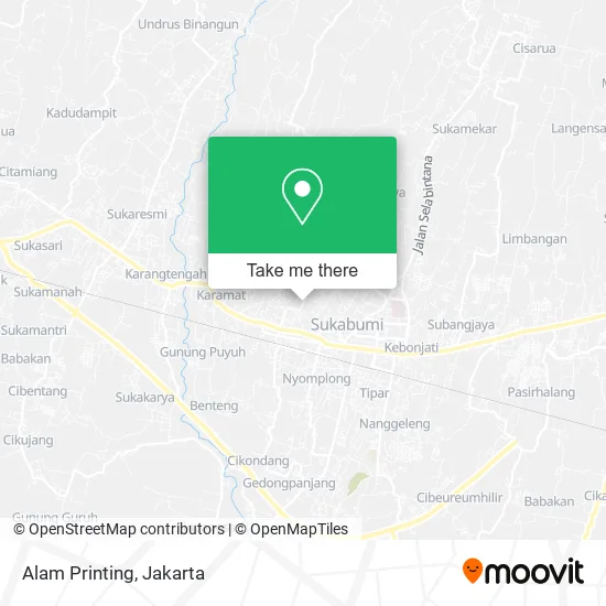 Alam Printing map