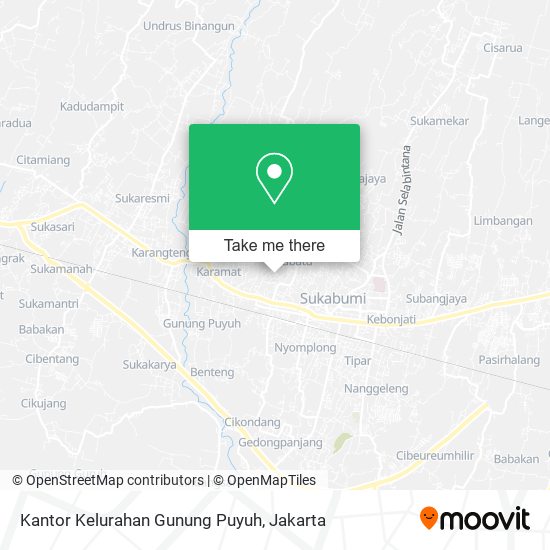 Kantor Kelurahan Gunung Puyuh map