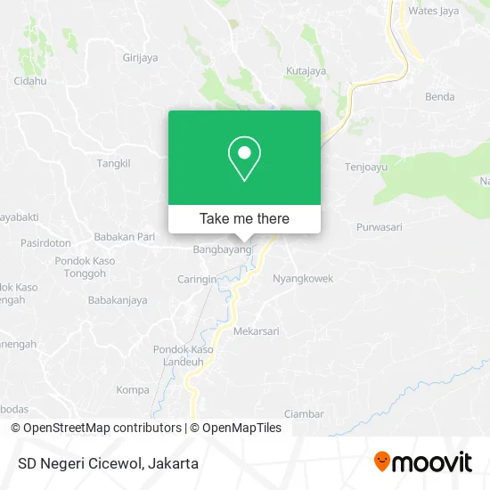 SD Negeri Cicewol map