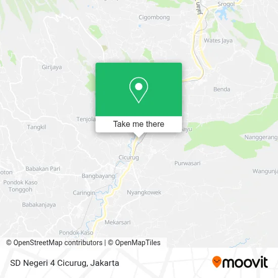 SD Negeri 4 Cicurug map