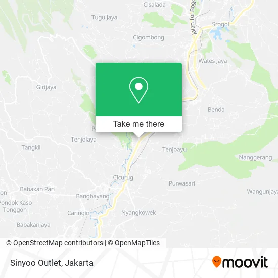 Sinyoo Outlet map
