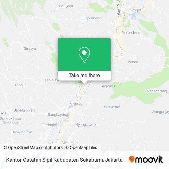 Kantor Catatan Sipil Kabupaten Sukabumi map