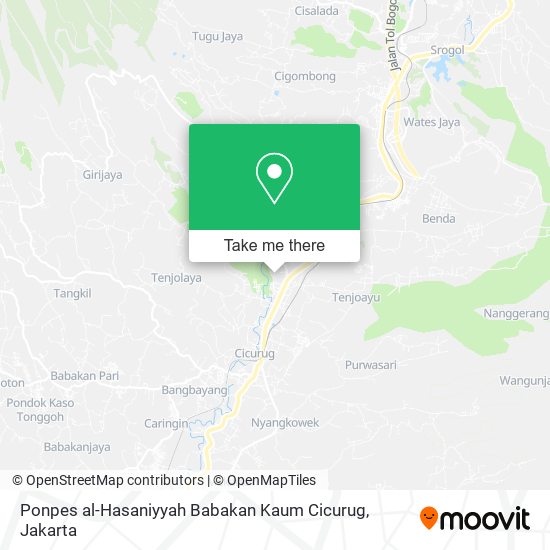 Ponpes al-Hasaniyyah Babakan Kaum Cicurug map