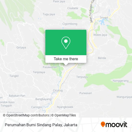 Perumahan Bumi Sindang Palay map