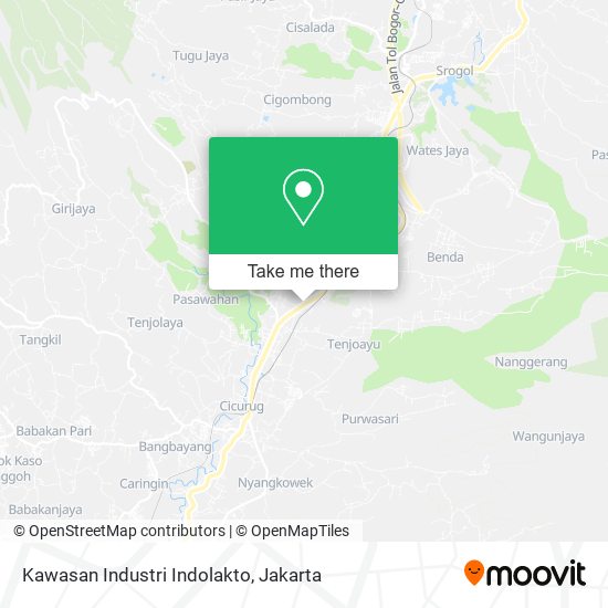 Kawasan Industri Indolakto map