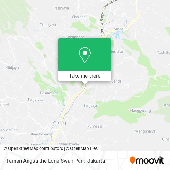Taman Angsa the Lone Swan Park map