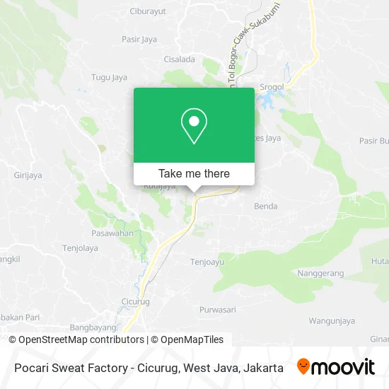 Pocari Sweat Factory - Cicurug, West Java map