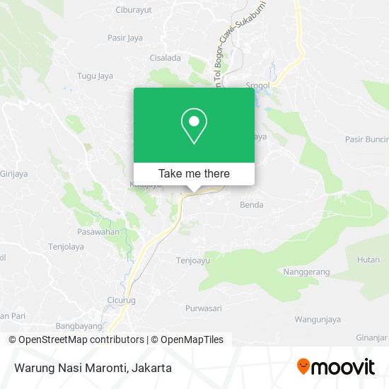 Warung Nasi Maronti map