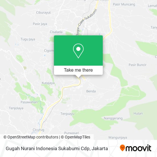 Gugah Nurani Indonesia Sukabumi Cdp map