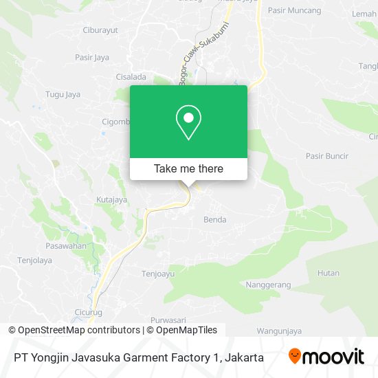 PT Yongjin Javasuka Garment Factory 1 map