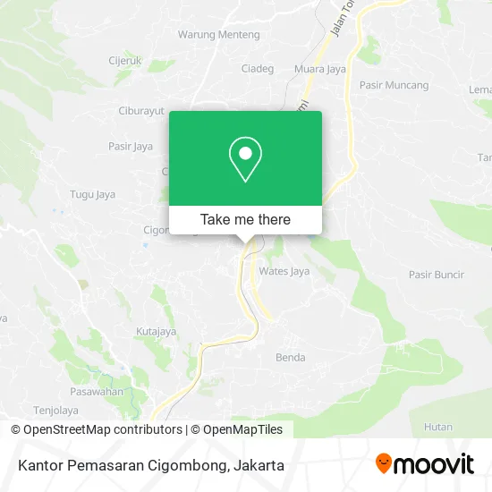 Kantor Pemasaran Cigombong map