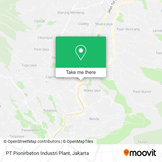 PT Pionirbeton Industri Plant map