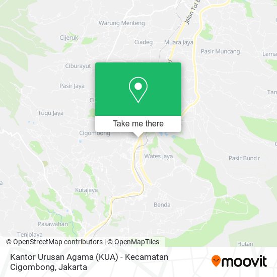 Kantor Urusan Agama (KUA) - Kecamatan Cigombong map