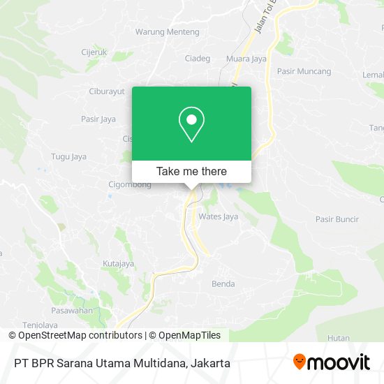 PT BPR Sarana Utama Multidana map