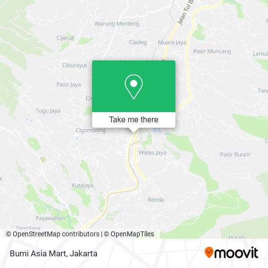 Bumi Asia Mart map