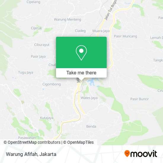 Warung Afifah map