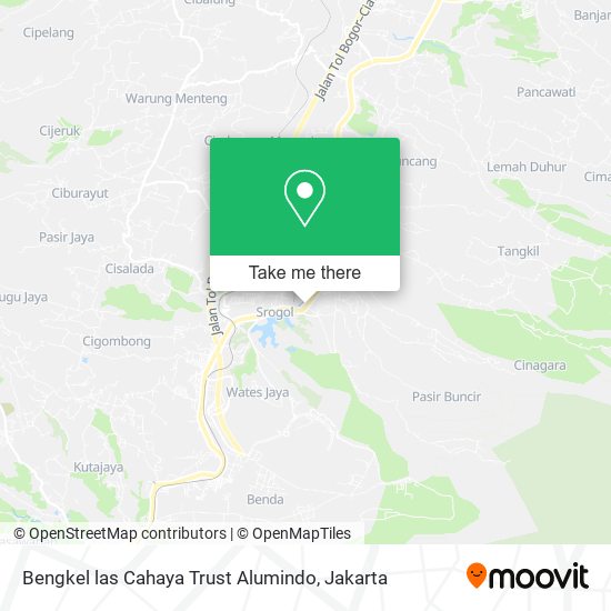 Bengkel las Cahaya Trust Alumindo map