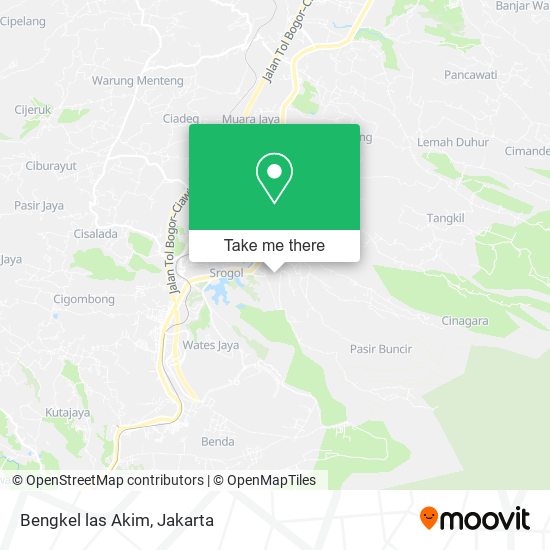 Bengkel las Akim map