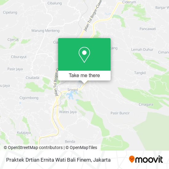 Praktek Drtian Ernita Wati Bali Finem map