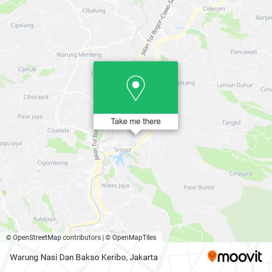 Warung Nasi Dan Bakso Keribo map