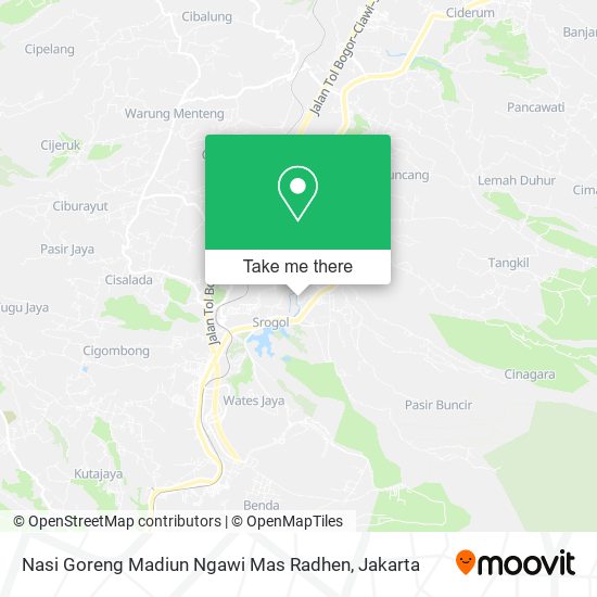 Nasi Goreng Madiun Ngawi Mas Radhen map