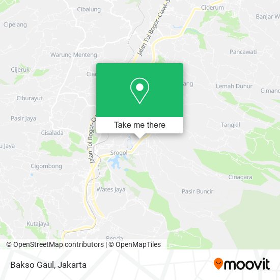 Bakso Gaul map