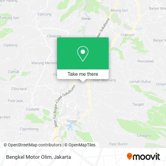 Bengkel Motor Olim map