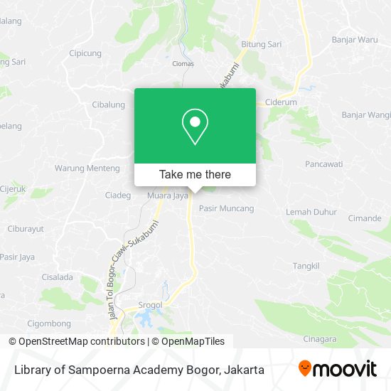 Library of Sampoerna Academy Bogor map