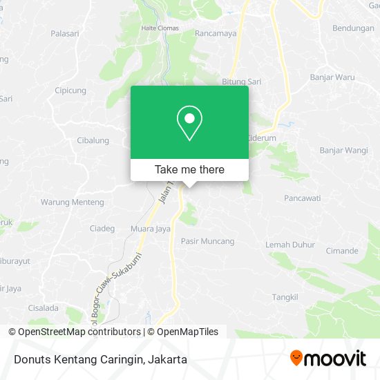 Donuts Kentang Caringin map