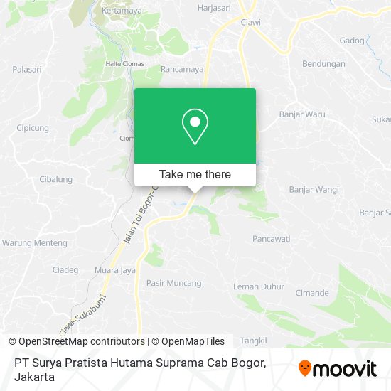 PT Surya Pratista Hutama Suprama Cab Bogor map