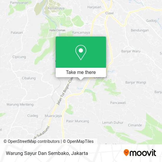 Warung Sayur Dan Sembako map