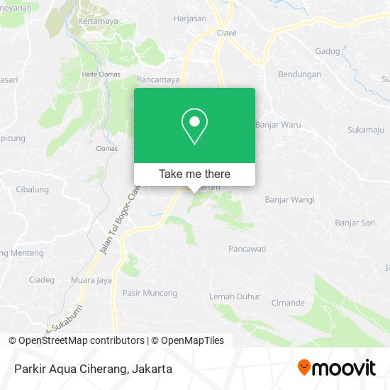 Parkir Aqua Ciherang map