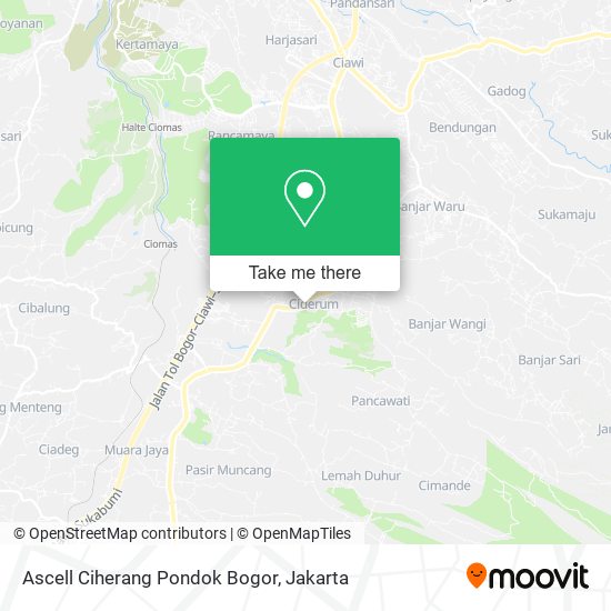 Ascell Ciherang Pondok Bogor map